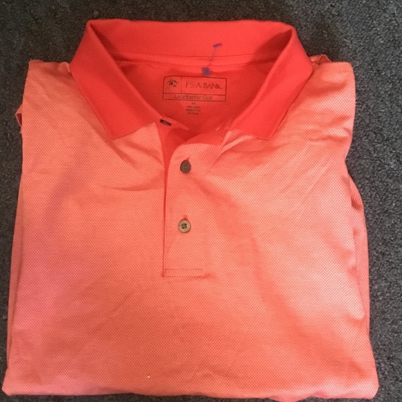 Jos. A. Bank Vibrant Coral Polo Shirt - Picture 4 of 5